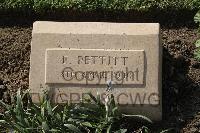 Ismailia War Memorial Cemetery - Pettitt, Edward